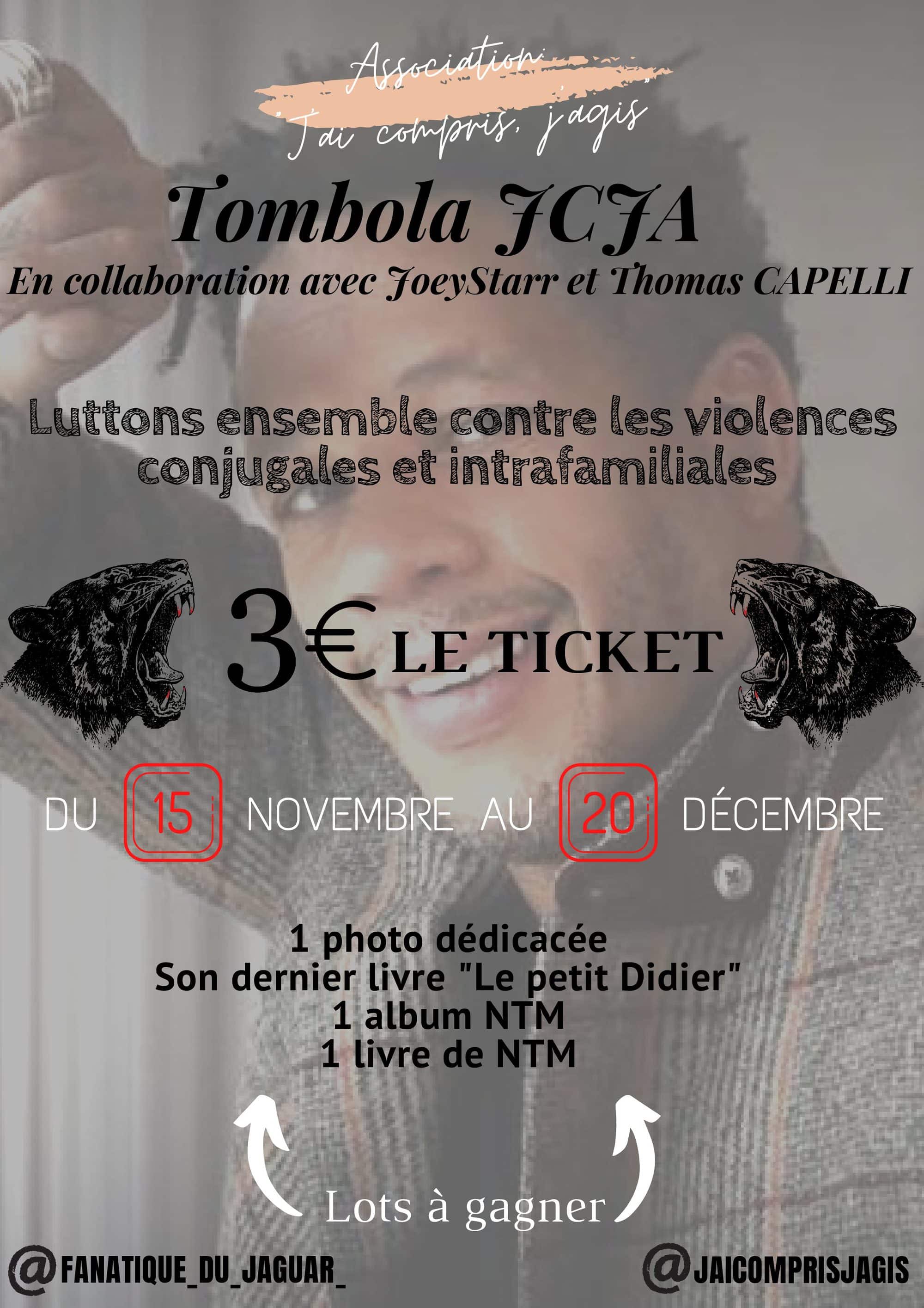 You are currently viewing [🎟️ TOMBOLA JCJA EN COLLABORATION AVEC JOEY STARR 🎟️]